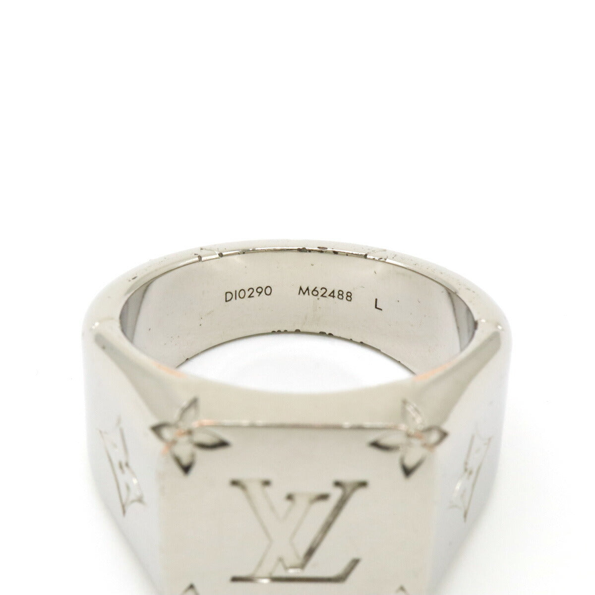 Louis Vuitton Signet Ring Silver Metal