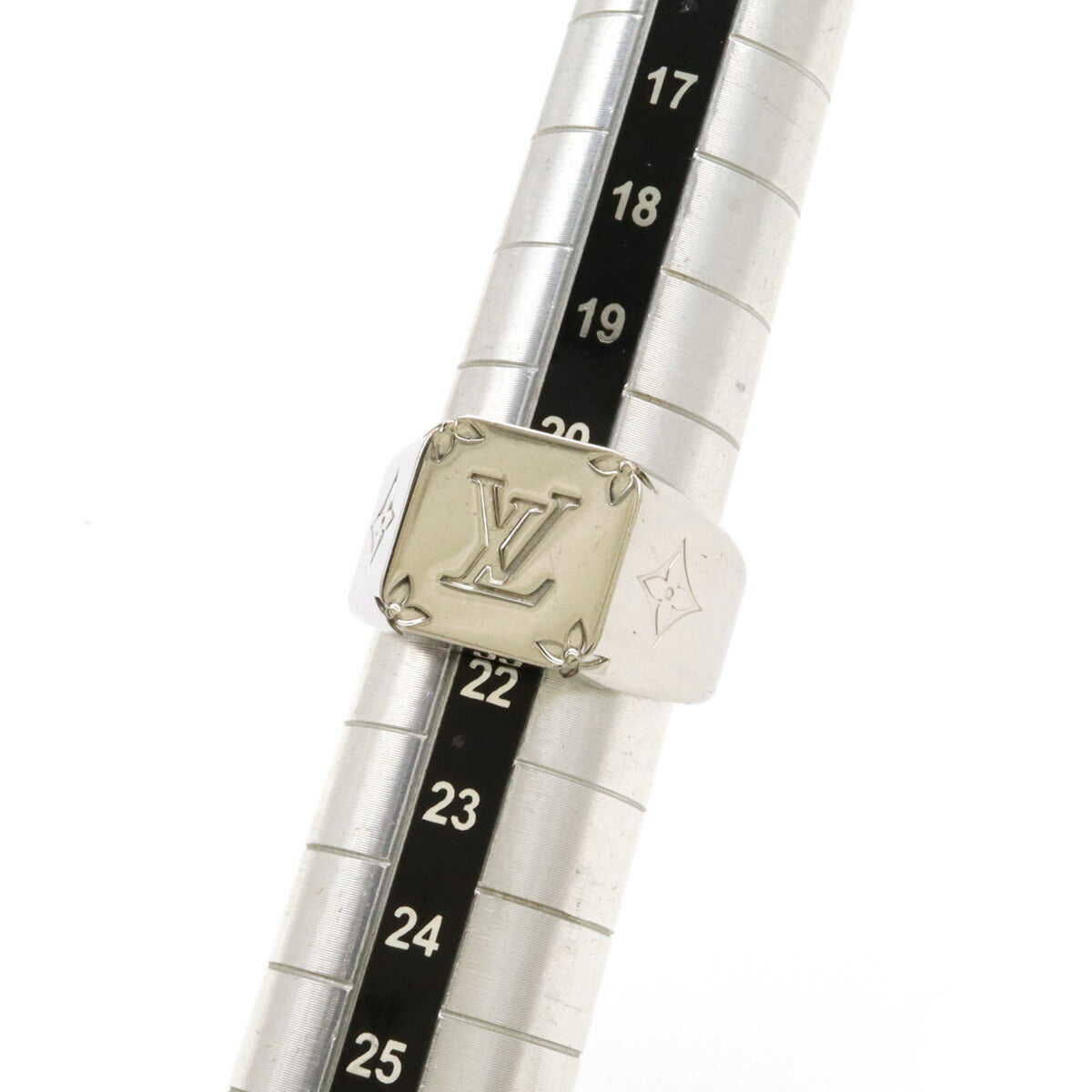 Louis Vuitton Signet Ring Silver Metal