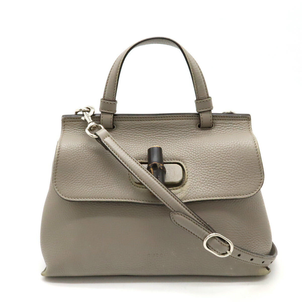Luxury Gucci Trending 2025 Bamboo Leather Top Handle Bag 2WAY