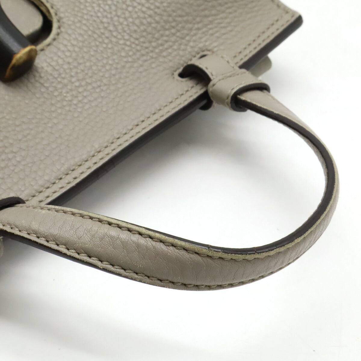 Luxury Gucci Trending 2025 Bamboo Leather Top Handle Bag 2WAY