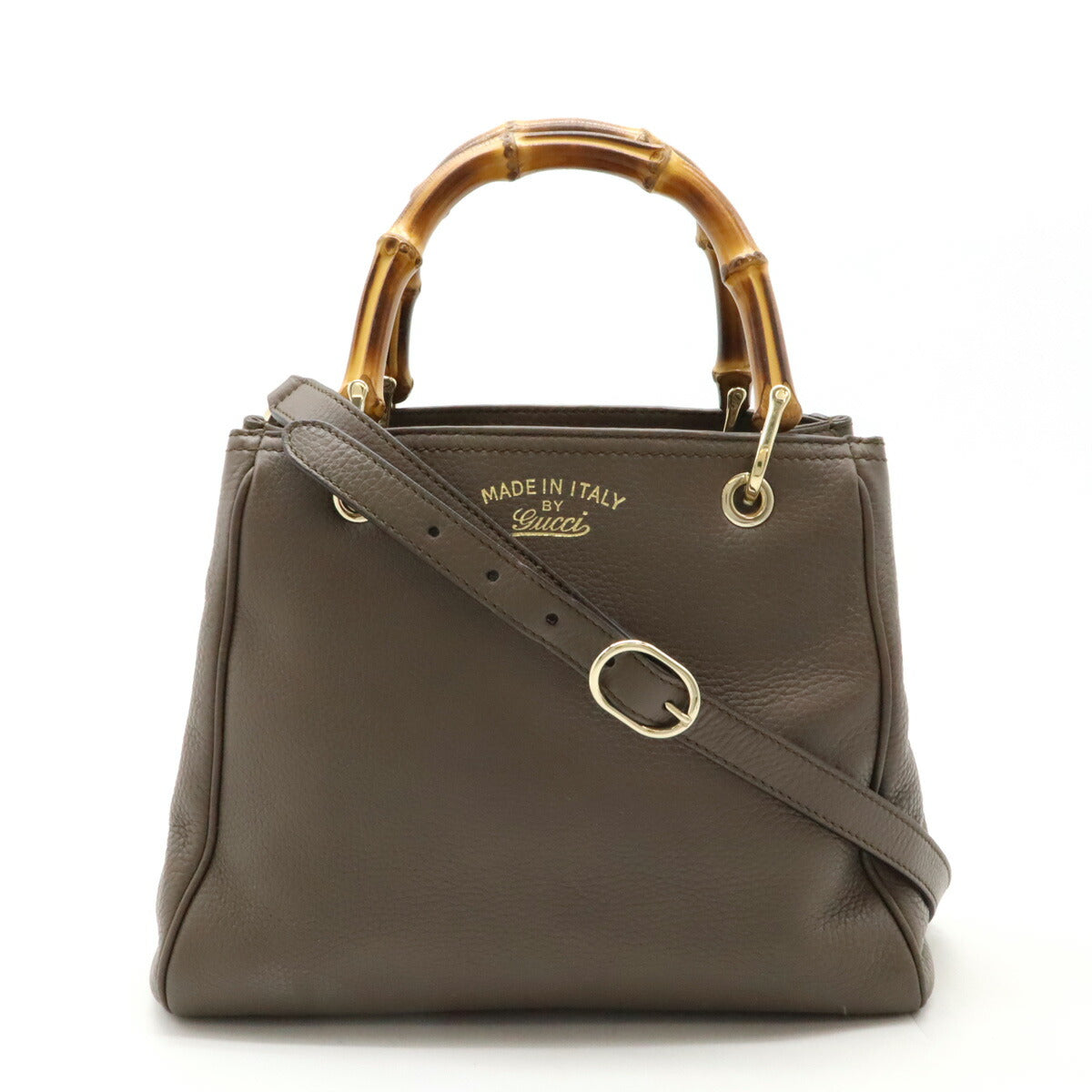 Luxury Gucci Trending 2025 Bamboo Leather Small Shopper Handbag