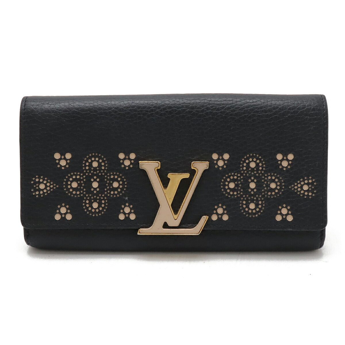 Louis Vuitton Capucines Bifold Wallet Black