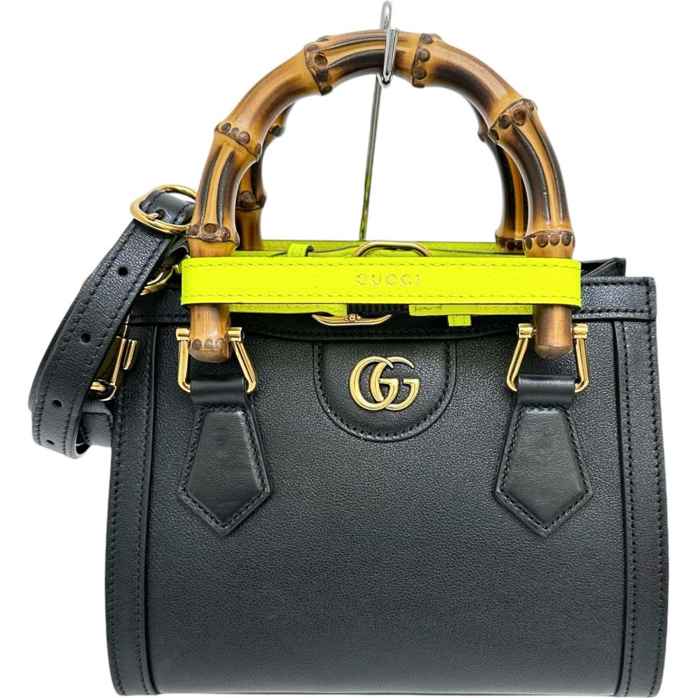 Gucci Diana Mini Bamboo Leather Handbag