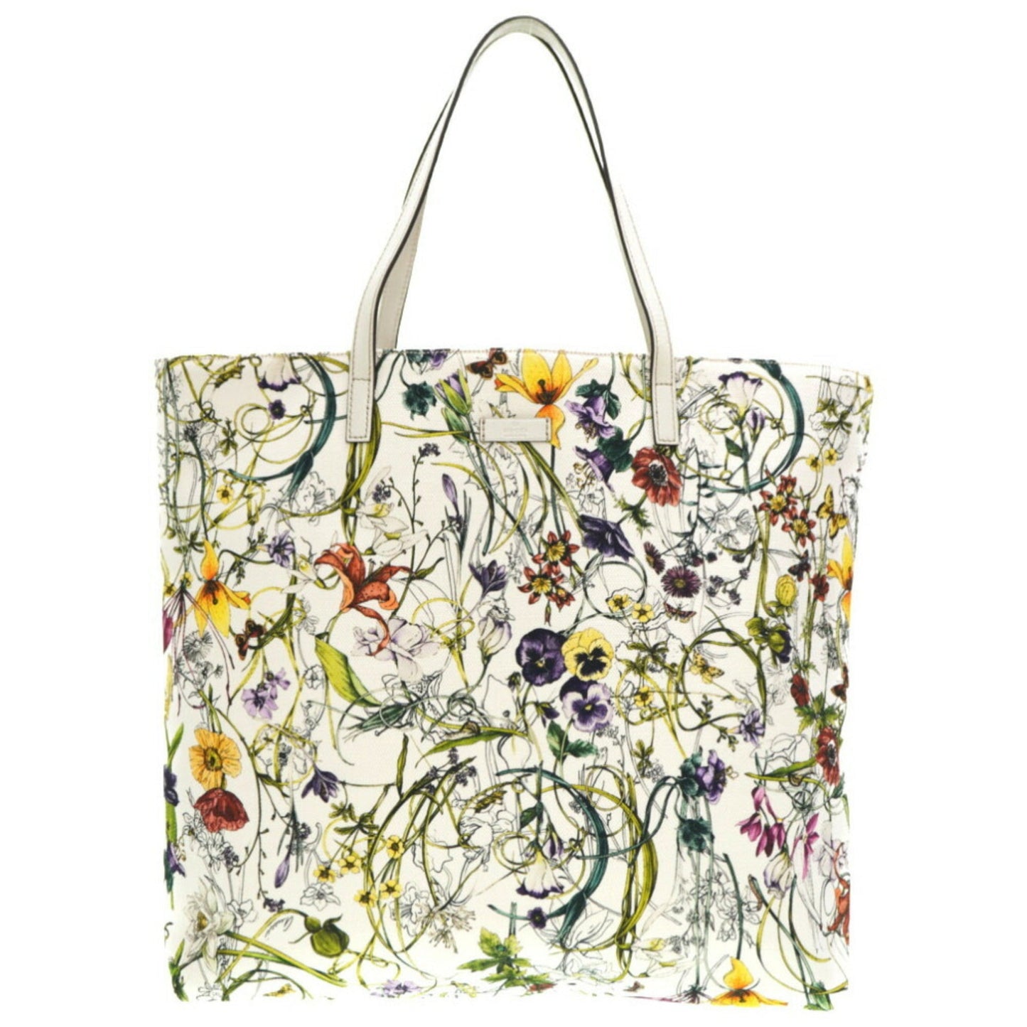 Luxury Gucci Trending 2025 Flora  Leather Tote Bag ()