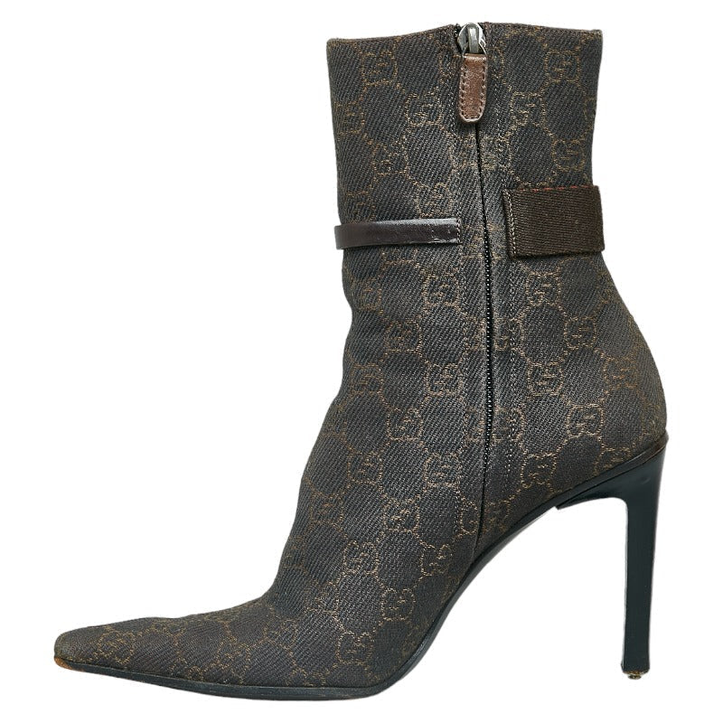 Luxury Gucci Trending 2025 GG Canvas Leather Boots 103358