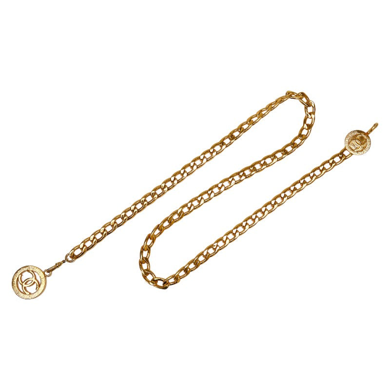 Chanel Vintage Coco Mark Chain Belt Gold