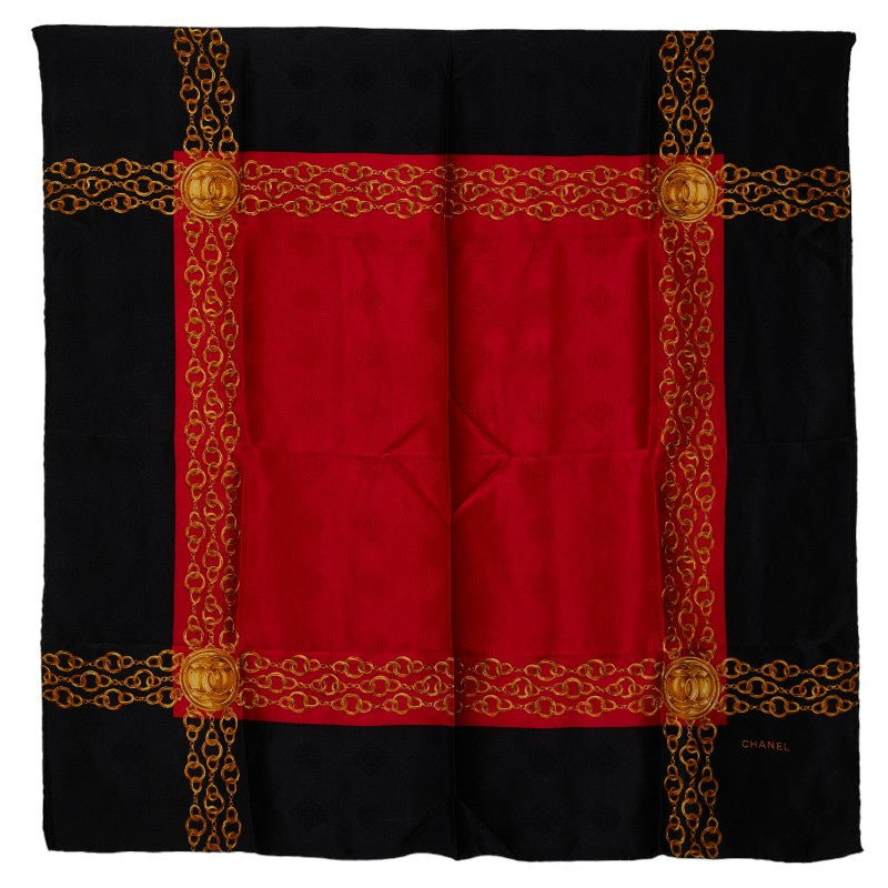 Chanel Silk Coco Mark Chain Scarf