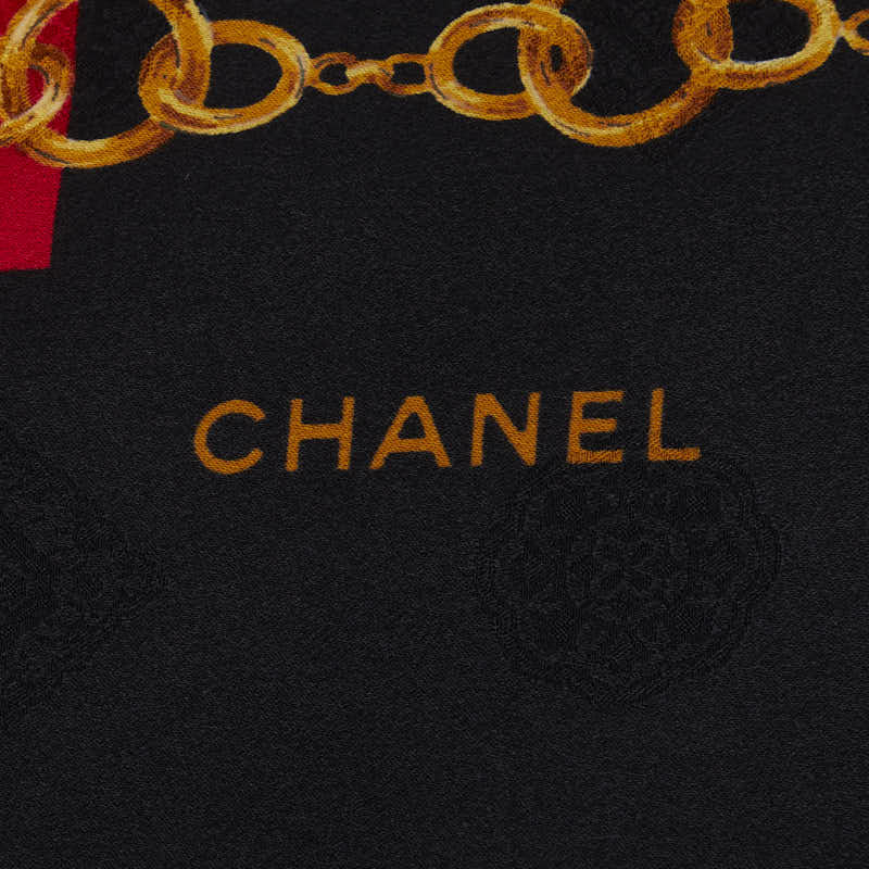 Chanel Silk Coco Mark Chain Scarf