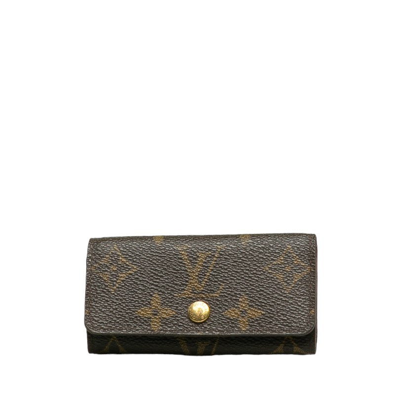 Louis Vuitton Monogram Multicles 4 Key Case M62631 Brown PVC Leather