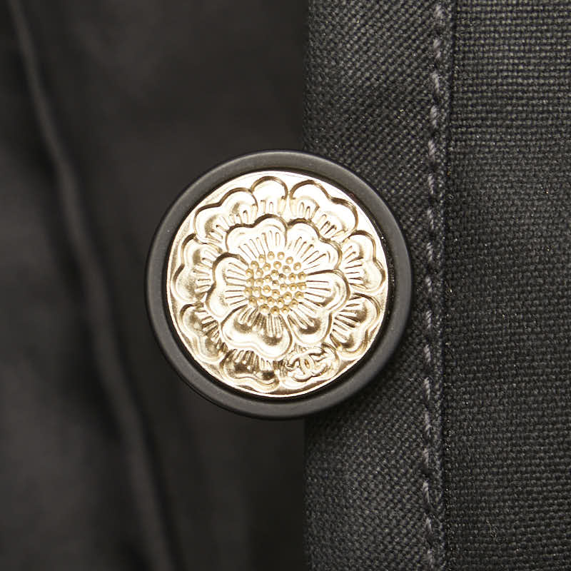 Chanel Cotton Jacket Black 36 Women