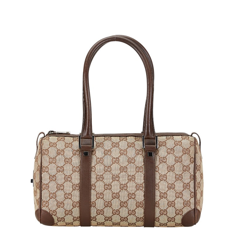 Luxury Gucci Trending 2025 Canvas Leather Mini Boston Handbag