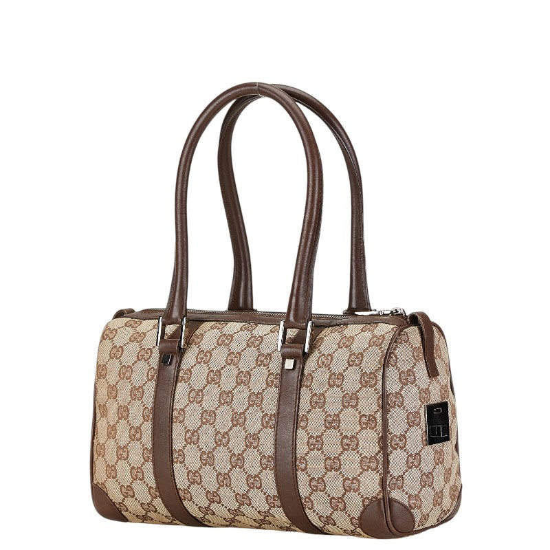Luxury Gucci Trending 2025 Canvas Leather Mini Boston Handbag