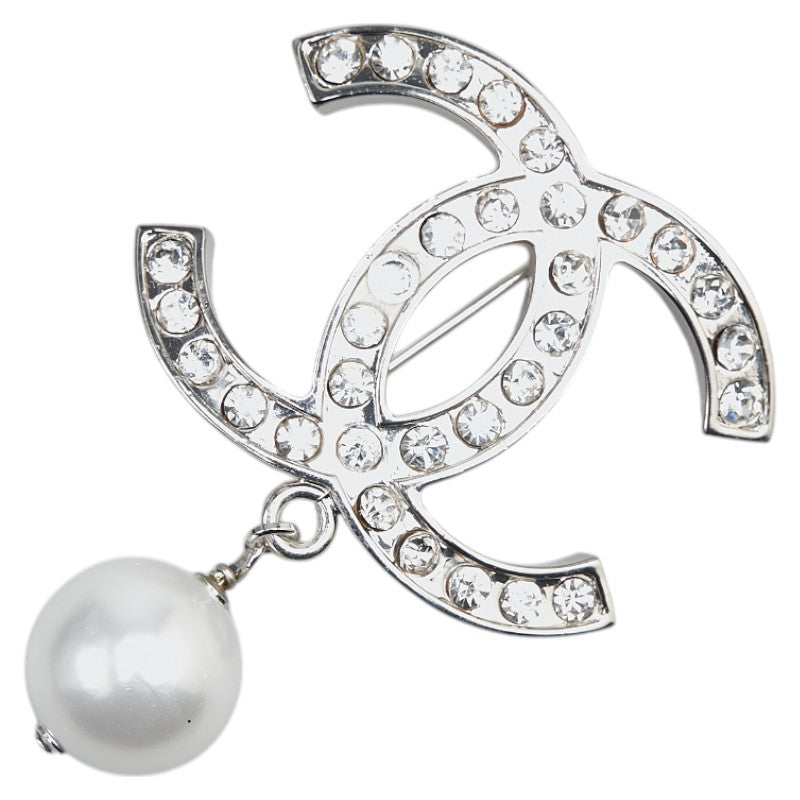 Chanel Coco Mark Rhinestone Brooch