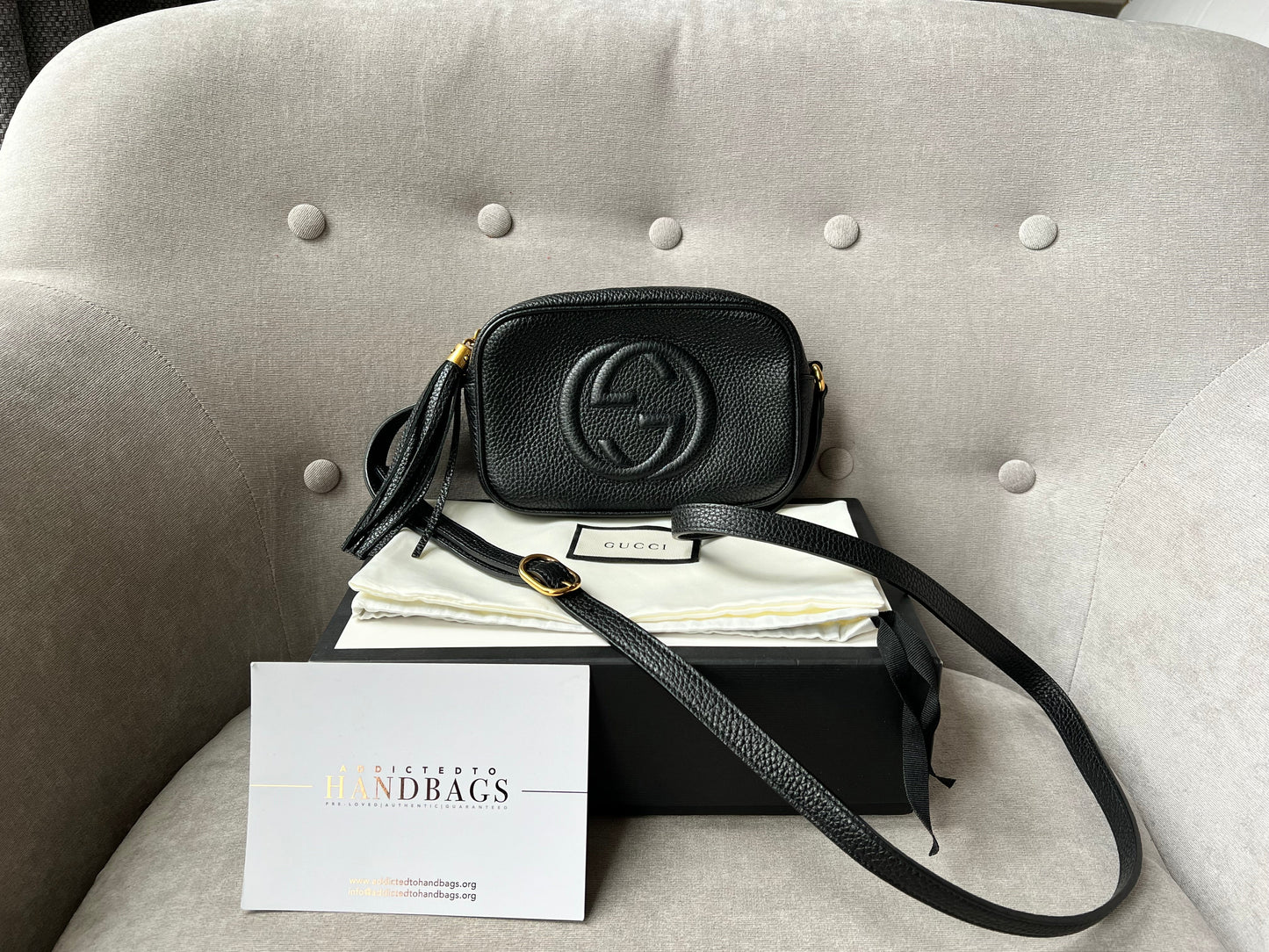 Luxury Gucci Trending 2025 Black Mini Soho Disco