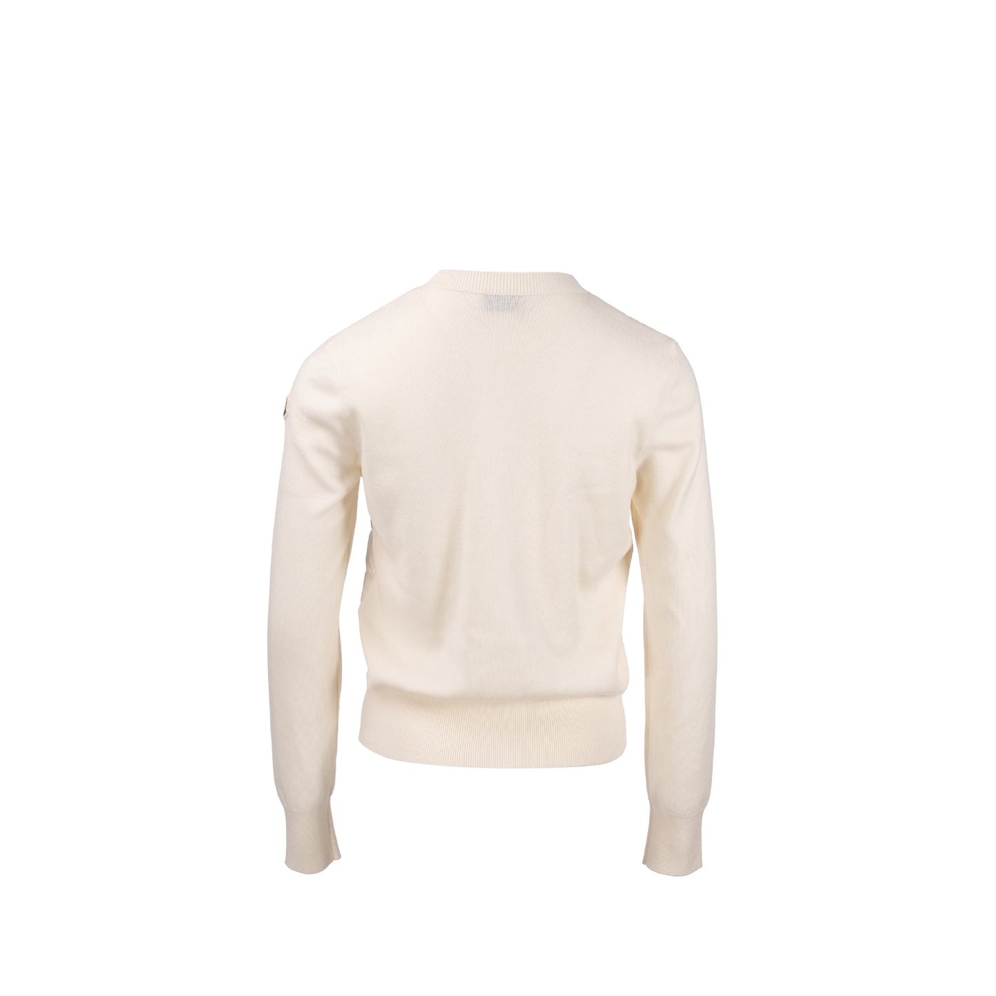 Moncler size XS Cardigan tricot down jacket cream
