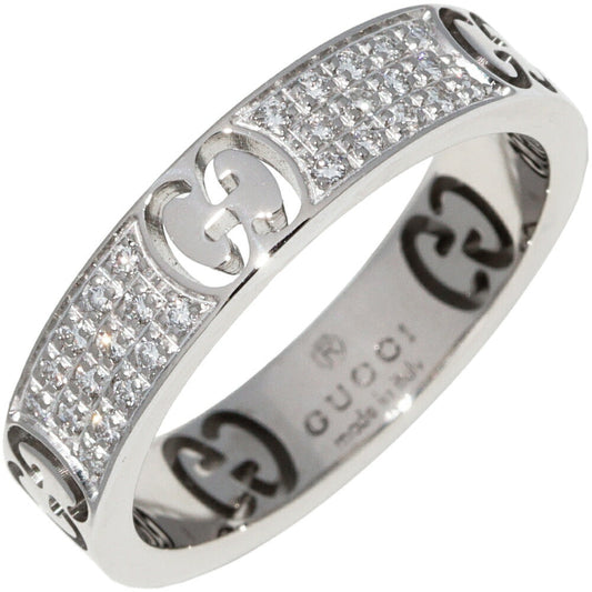 Luxury Gucci Trending 2025 K18WG Diamond Stardust Ring