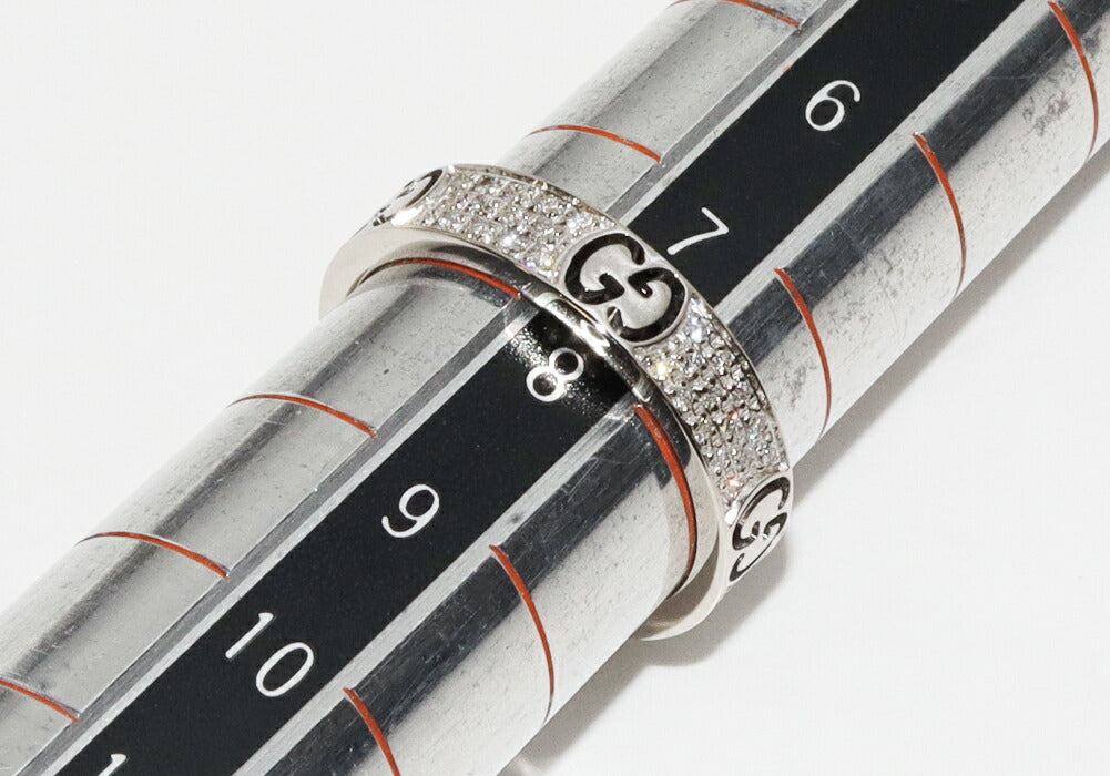 Luxury Gucci Trending 2025 K18WG Diamond Stardust Ring