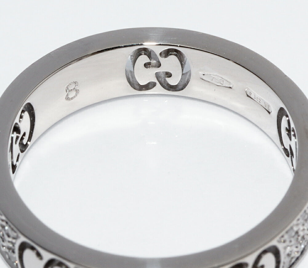 Luxury Gucci Trending 2025 K18WG Diamond Stardust Ring