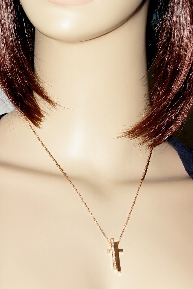 Luxury Gucci Trending 2025 K18PG Diamond Pendant Necklace