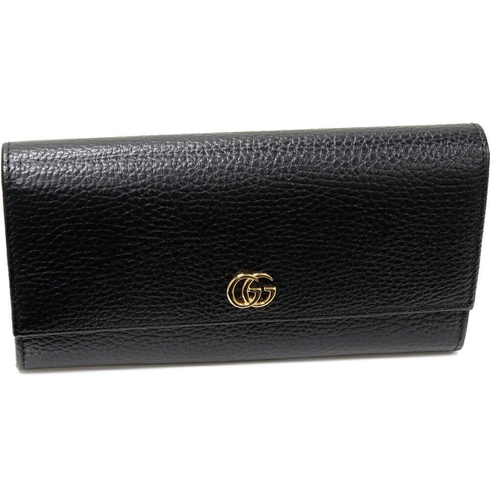 Luxury Gucci Trending 2025 GG Marmont Continental Wallet Black