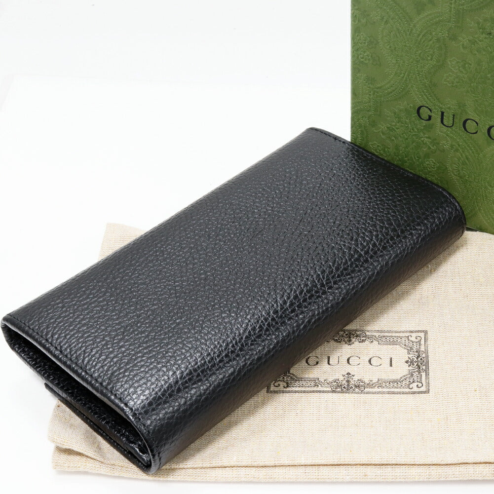 Luxury Gucci Trending 2025 GG Marmont Continental Wallet Black