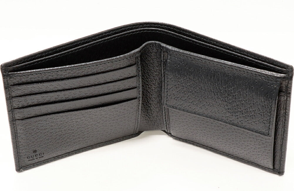 Luxury Gucci Trending 2025 Horsebit Calf Bifold Wallet Black