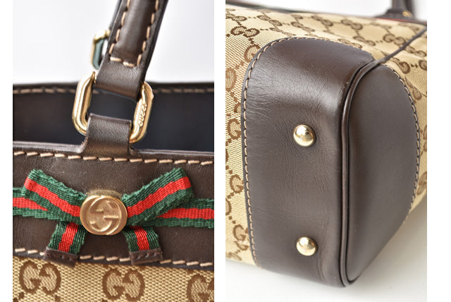 Luxury Gucci Trending 2025 GG Canvas Leather Tote Bag 257061