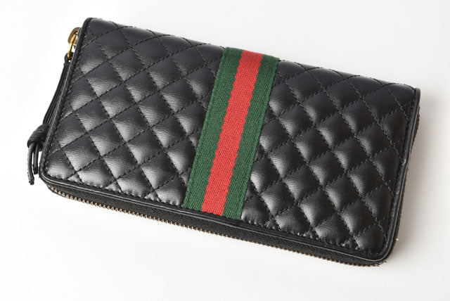 Luxury Gucci Trending 2025 Quilted Leather Long Wallet Double G Zip-Around 536450