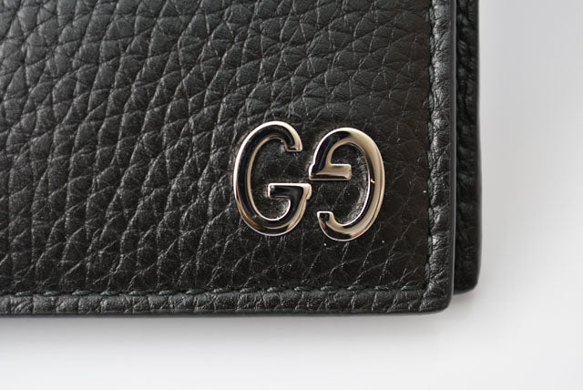 Luxury Gucci Trending 2025 Black Calf Leather Wallet 473916