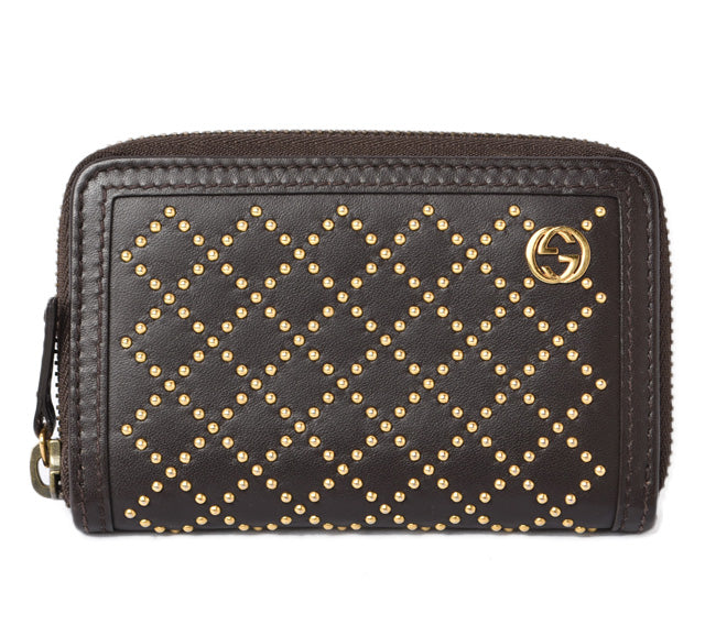 Luxury Gucci Trending 2025 Leather Coin/Card Case Diamante Japan Limited