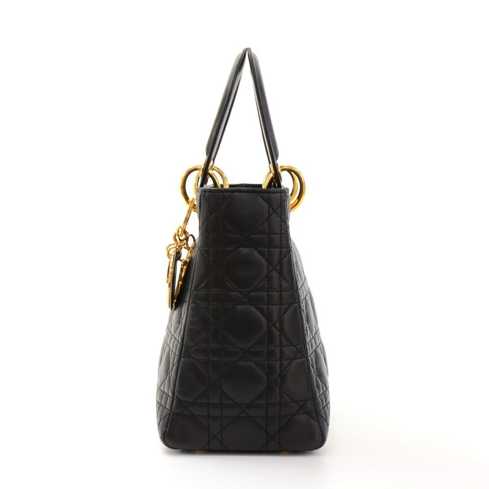 Lady Luxury DiorCannage Quilt Leather Medium Bag