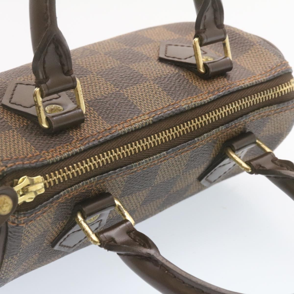 LOUIS VUITTON Damier Ebene Mini Speedy Hand Bag SP Order LV 23260S