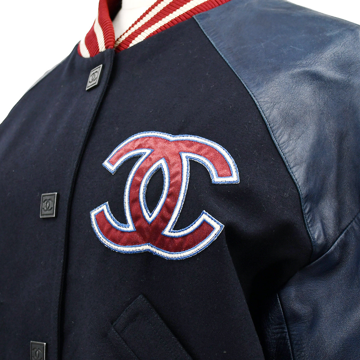 Luxury Chanel 2004 Spring Letterman bomber jacket #42