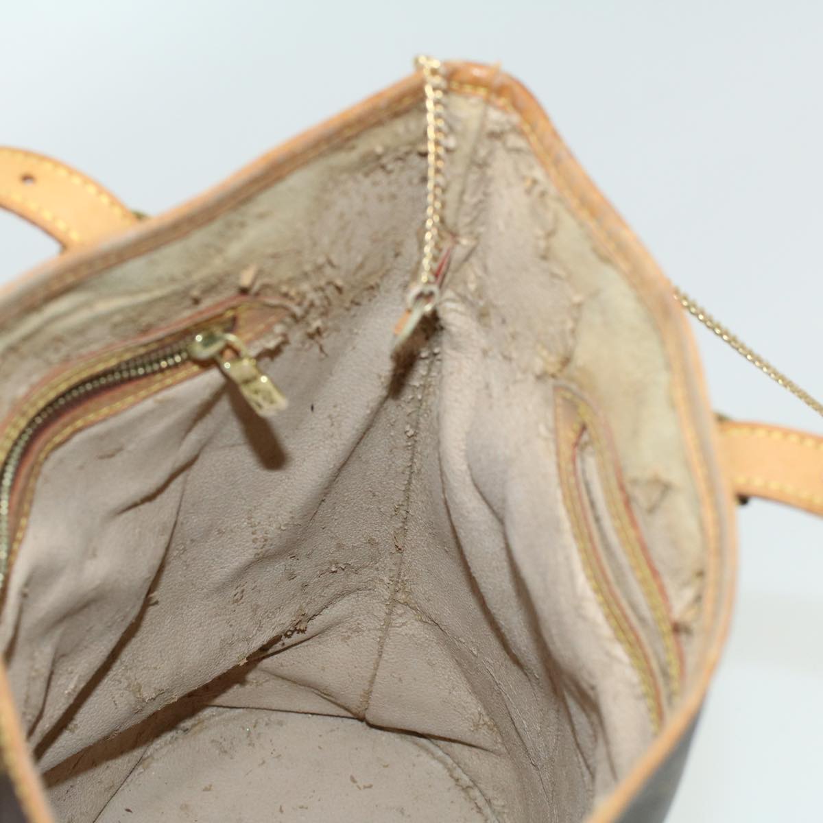 LOUIS VUITTON Monogram Bucket GM Shoulder Bag M42236 LV 23368C
