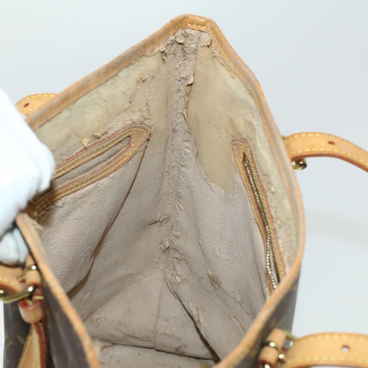 LOUIS VUITTON Monogram Bucket GM Shoulder Bag M42236 LV 23368C