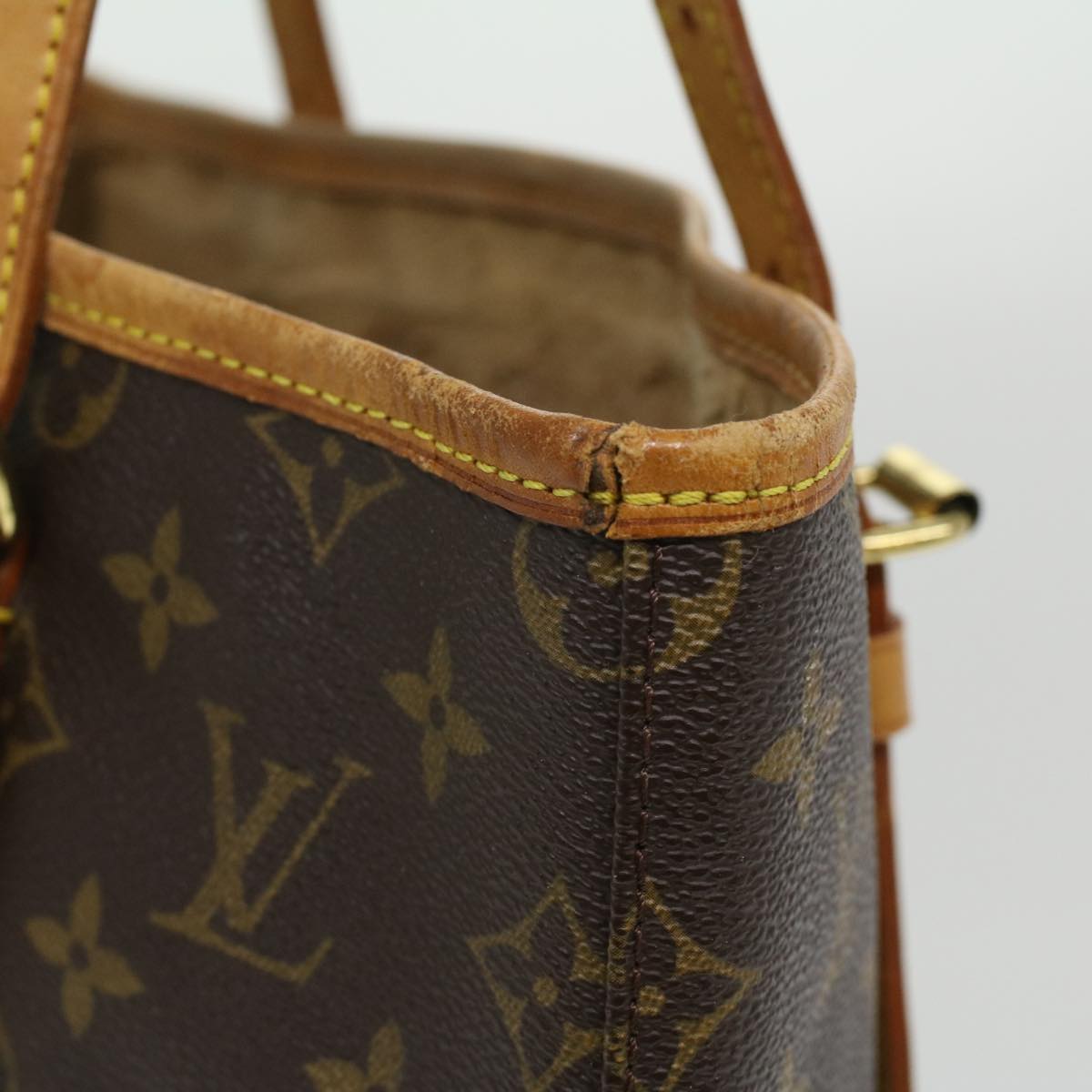 LOUIS VUITTON Monogram Bucket GM Shoulder Bag M42236 LV 23368C
