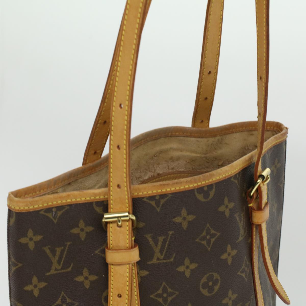 LOUIS VUITTON Monogram Bucket GM Shoulder Bag M42236 LV 23368C