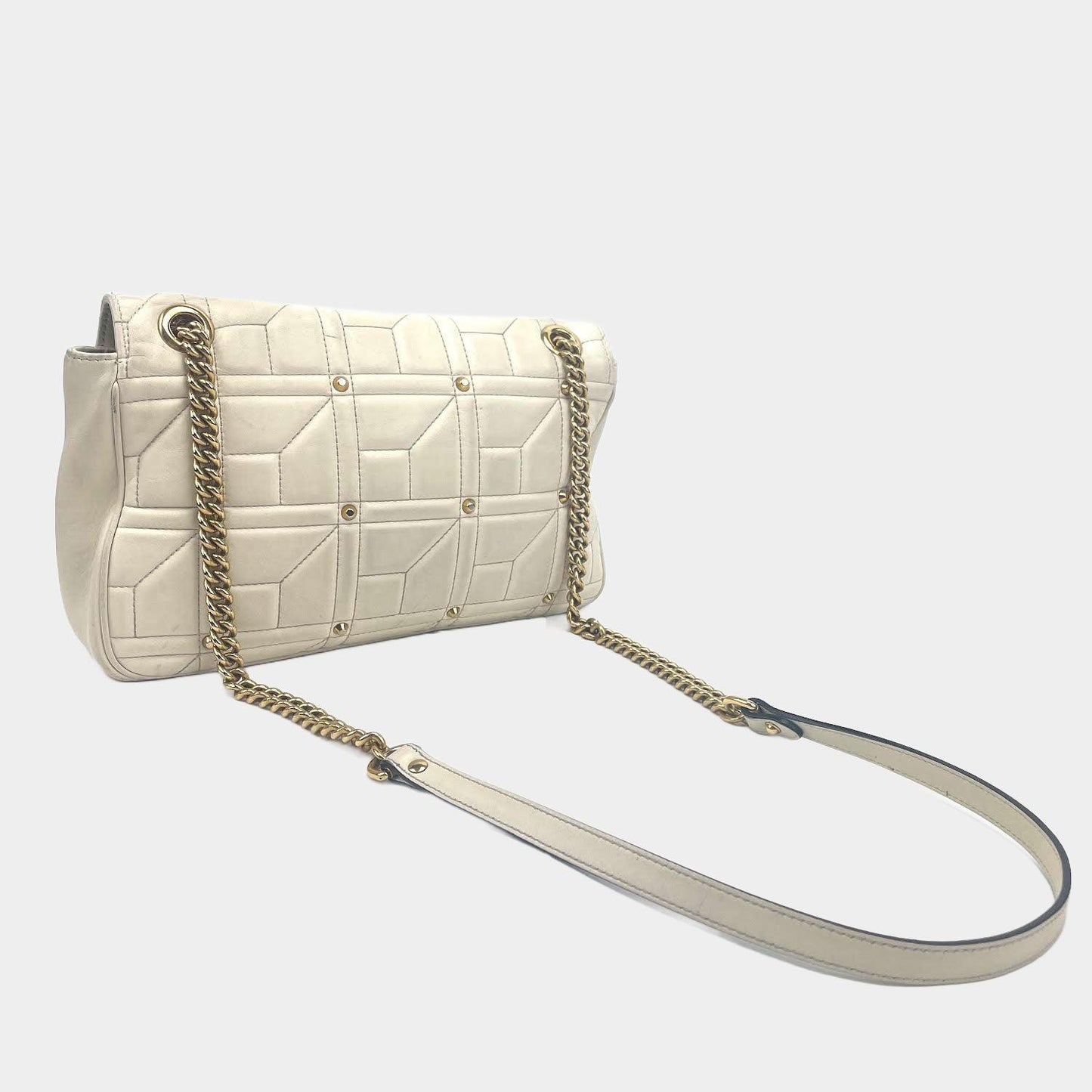 Luxury Gucci  GG Marmont Flap Bag Studded Matelasse  - OUTLET ITEM FINAL SALE