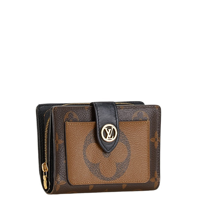 Louis Vuitton Monogram Giant Reverse Juliette Bifold Wallet M69432 Brown PVC Leather