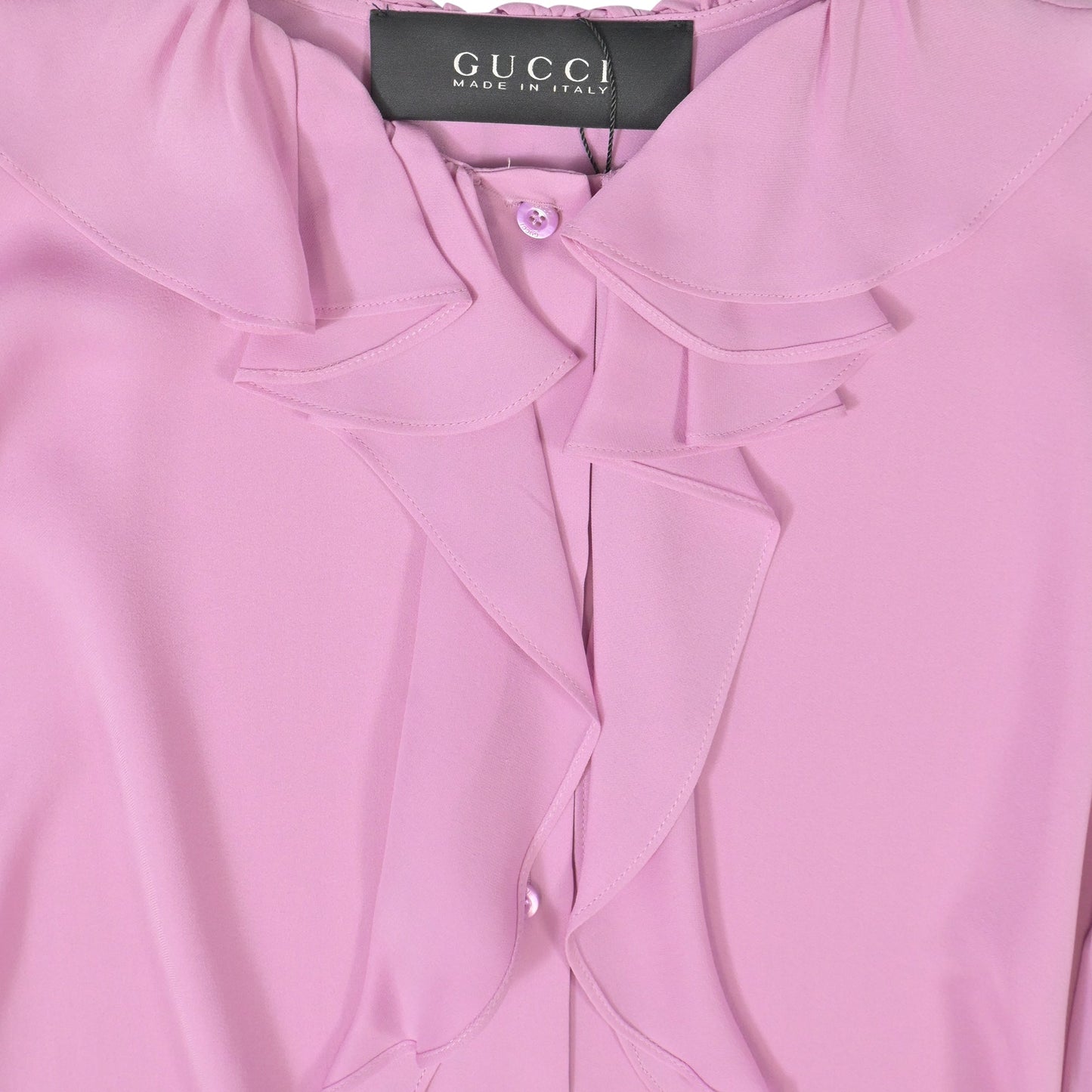 Gucci 2015 Re-Edition Blouse in Pink Silk