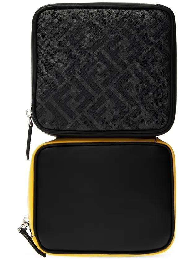 Luxury Fendi FF Logo Belt Bag Black