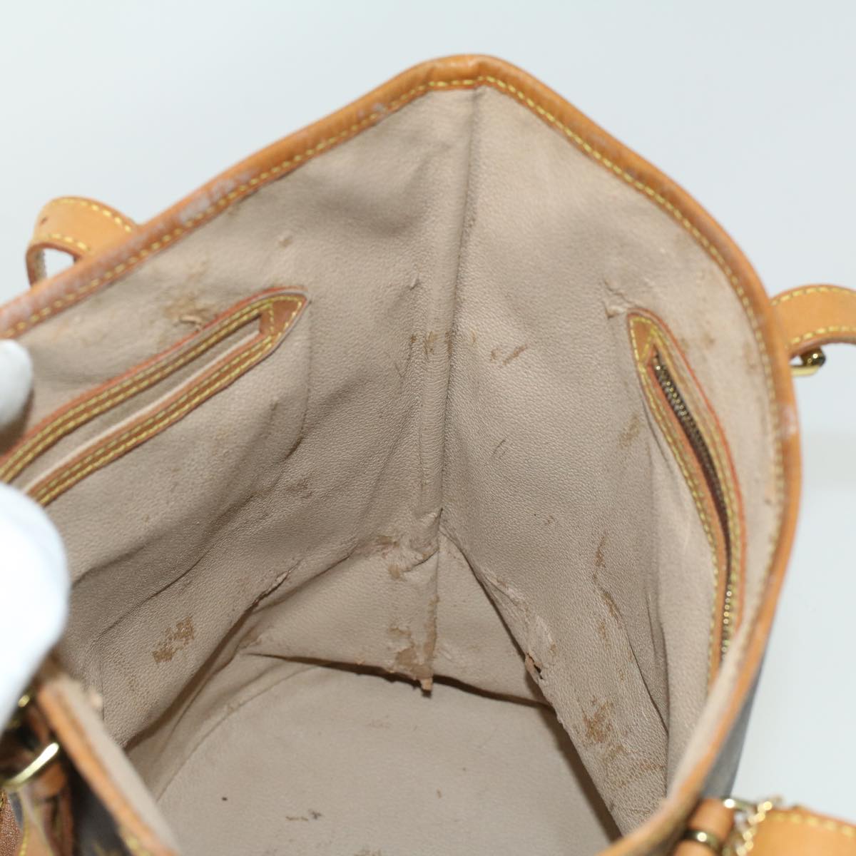 LOUIS VUITTON Monogram Bucket GM Shoulder Bag M42236 LV 23664C