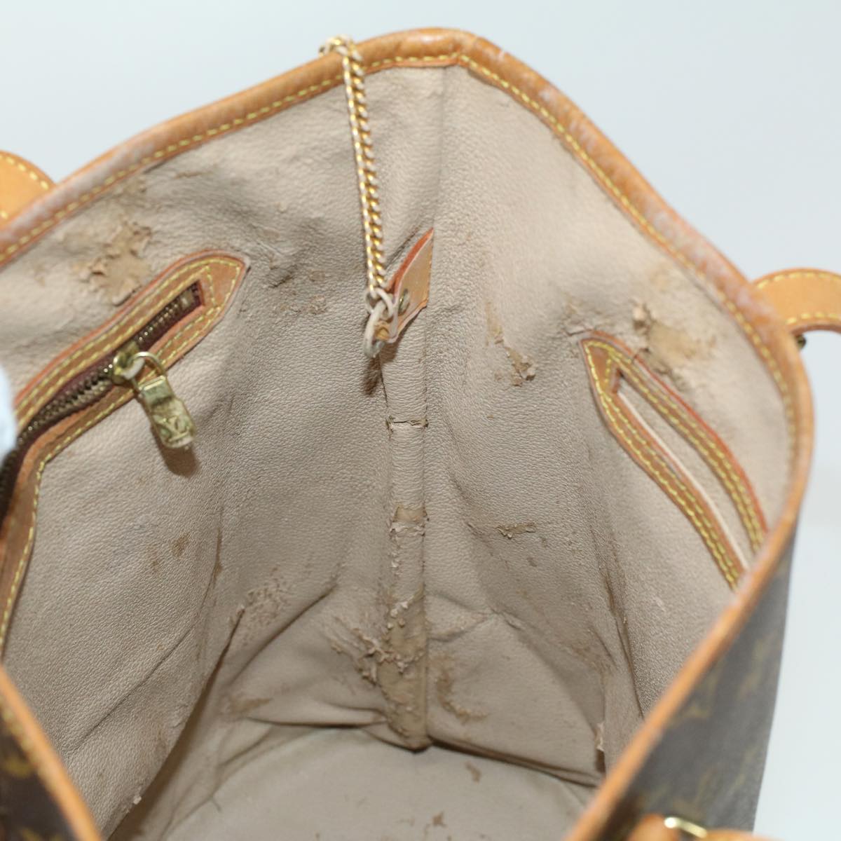 LOUIS VUITTON Monogram Bucket GM Shoulder Bag M42236 LV 23664C
