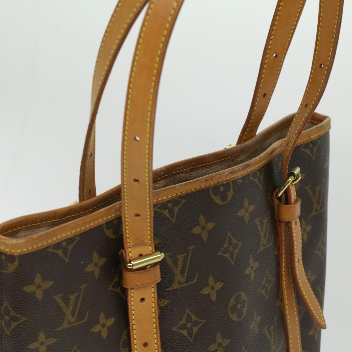 LOUIS VUITTON Monogram Bucket GM Shoulder Bag M42236 LV 23664C