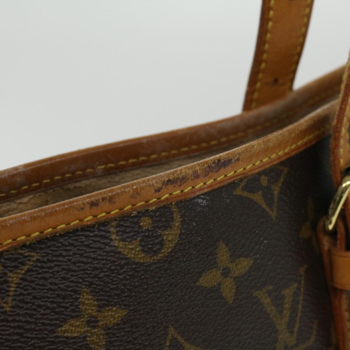 LOUIS VUITTON Monogram Bucket GM Shoulder Bag M42236 LV 23664C