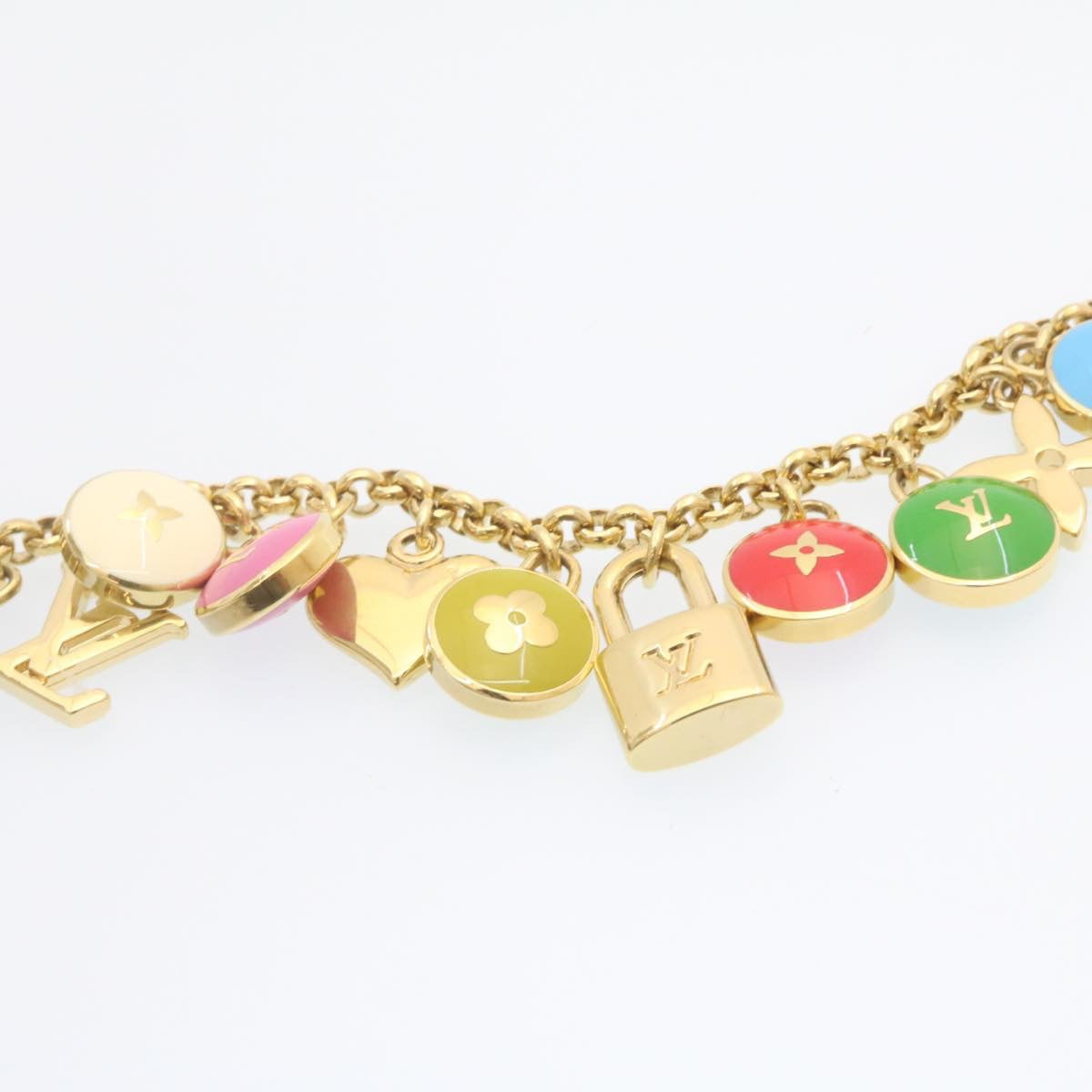 LOUIS VUITTON Porte Cles Chainne Pastilles Charm Multicolor M65386 LV 23870