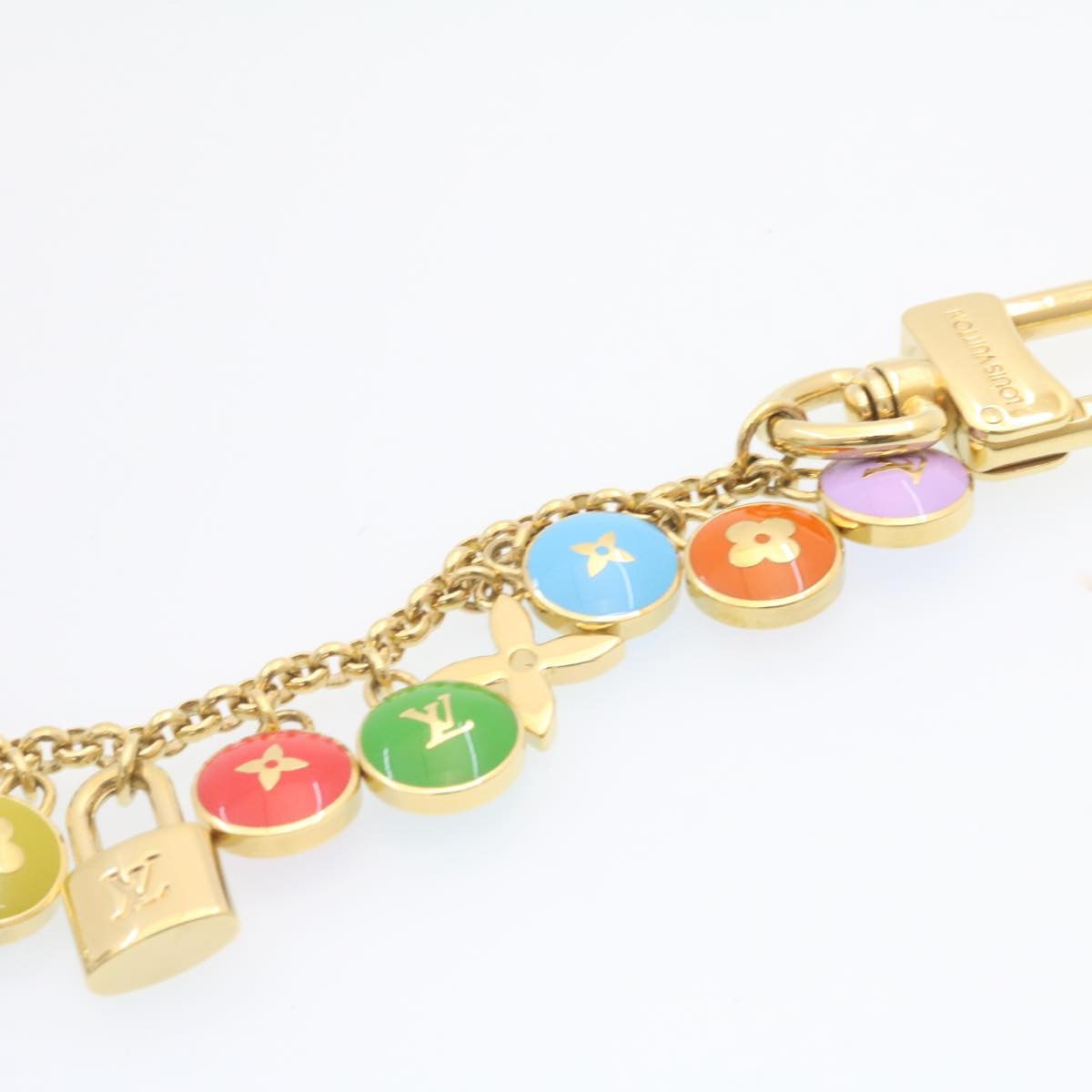 LOUIS VUITTON Porte Cles Chainne Pastilles Charm Multicolor M65386 LV 23870