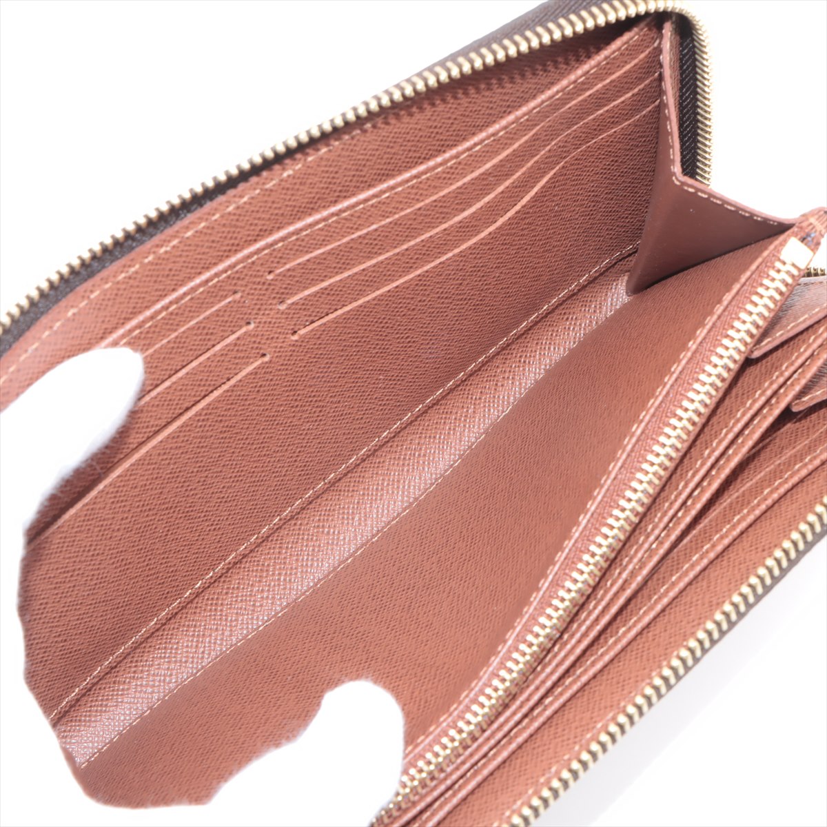 Louis Vuitton Monogram Zippyr Wallet M42616 Brown Round Zipper Wallet