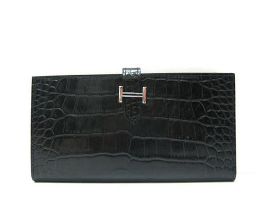 Luxury Hermes Wallet H1114 Wallet Black