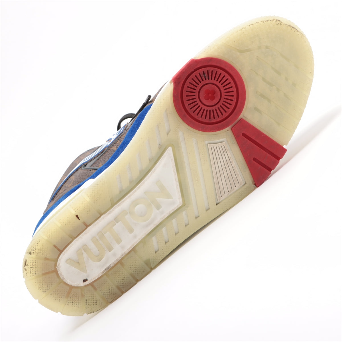 Louis Vuitton LV Trainer Line 20 Years PVC  Leather Trainers 8 1/2 Men Brown GO0260 Monogram